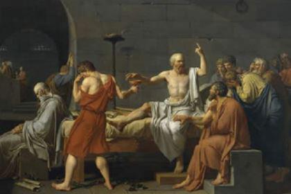尽管受到其他方面的劝告 苏格拉底决定反对现行的政治和社会规范